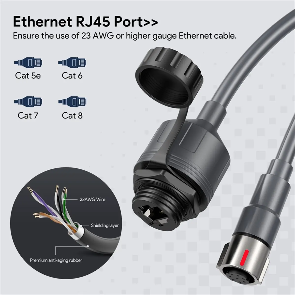 Big Discount For Starlink Gen 3 Ethernet Adapter, Cable Extension to RJ45 Coupler Waterproof for Dish