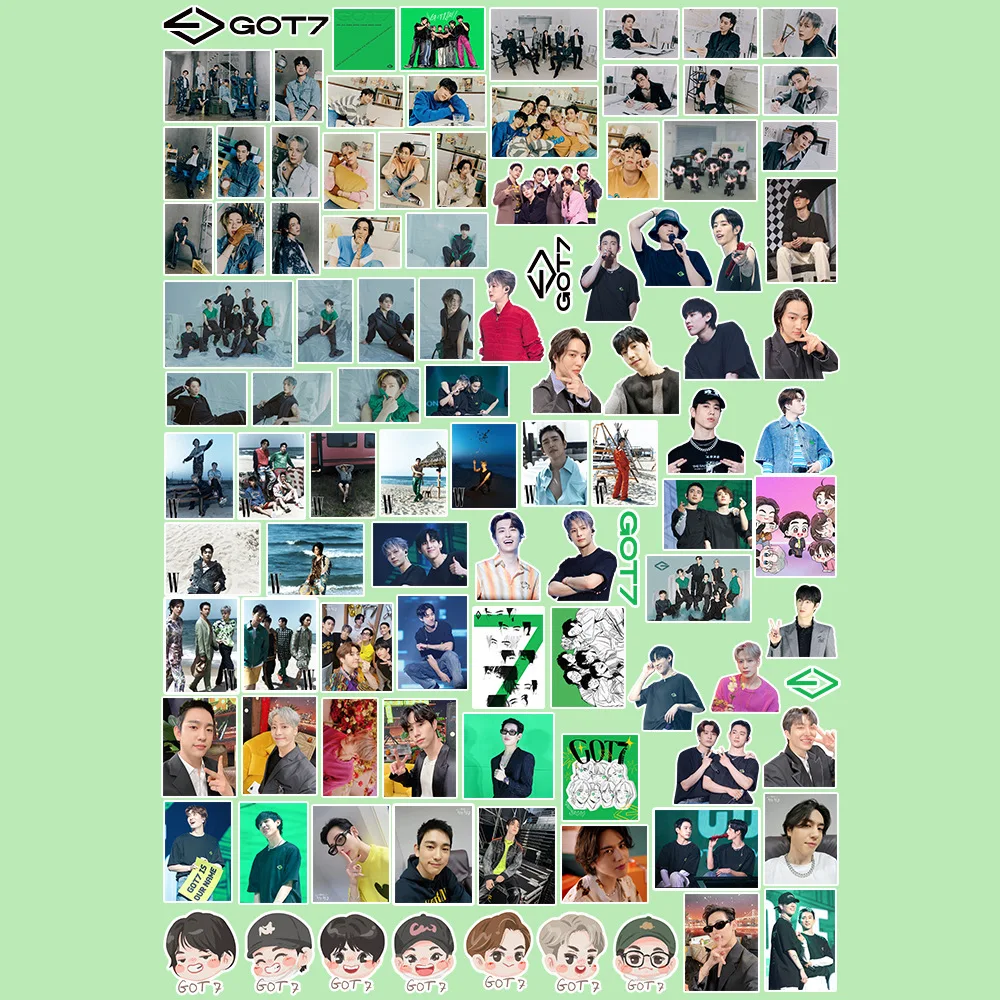 1 set Kpop GOT7 Stickers Photo Album IS OUR NAME Character Stickers for NOTEBOOK Pasted on Luggage