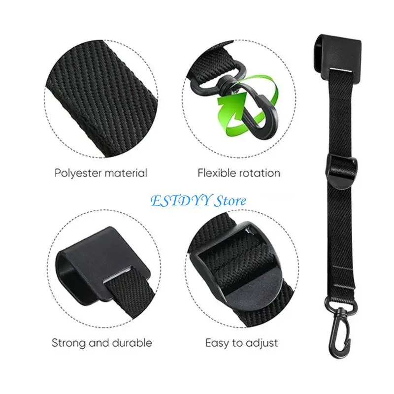 

G6DE 8/16pcs Nylon Webbing Awning Hooks Adjustable Strap Tent Hanger Easy to Use