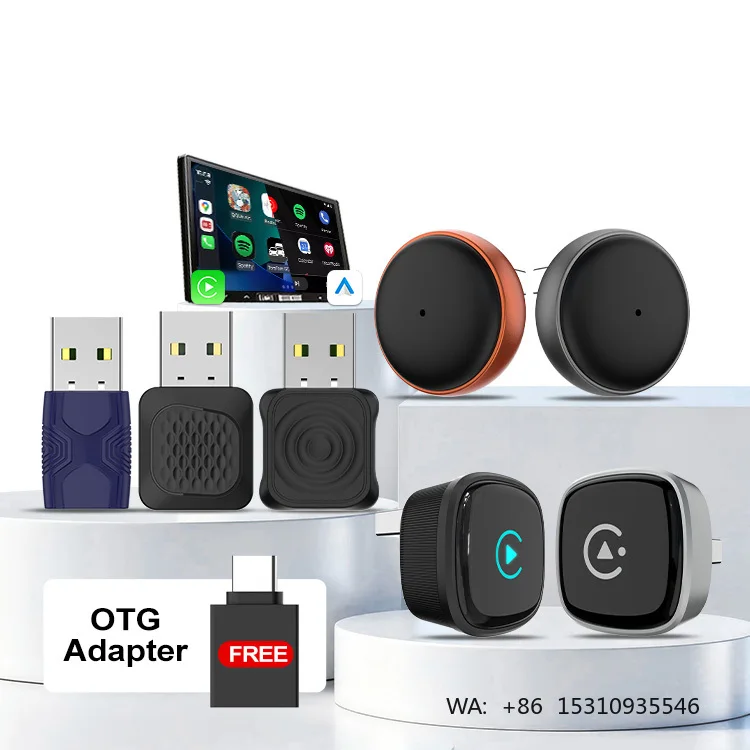 Oem Odm Upgrade 2 In1 Carplay Dongle Android Auto Adapter Wired Car Play Display to Wireless Carlinkit Smart Ai Streaming Box
