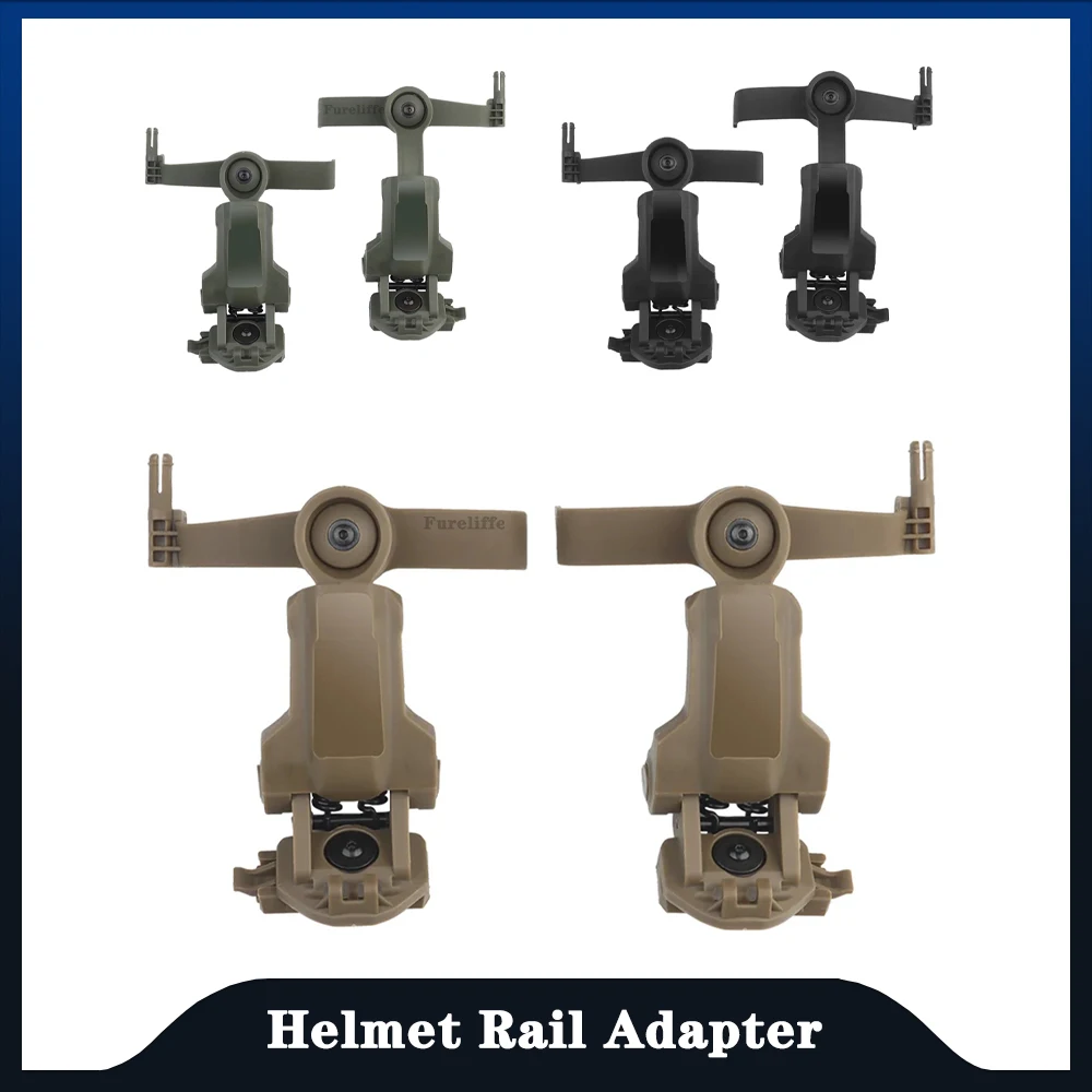 Multi Angle Rotating Helmet Rail Fitter Suitable for Tactical Hunting Headphones Suitable for OPS Core ARC&Team Wendy M-LOK Rail