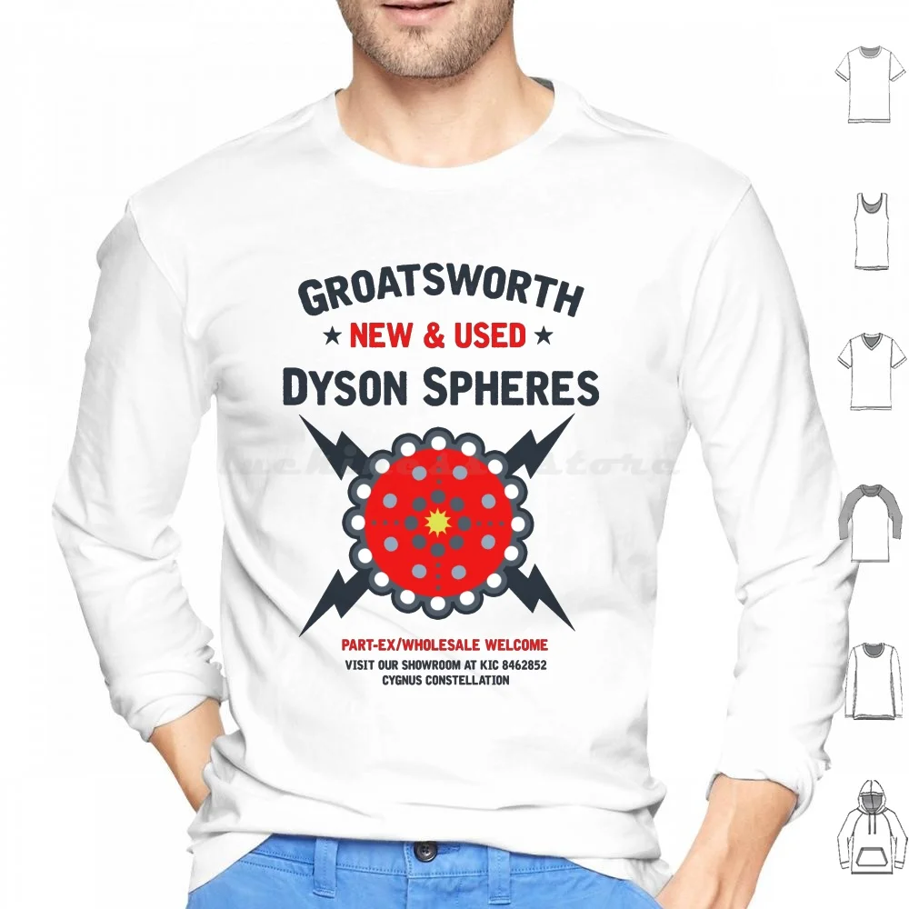 

Новые и б/у сферы Dyson! Толстовки с длинным рукавом Dysonsphere Dyson Sphere Dyson Sphere Science Scifi Sciencefiction