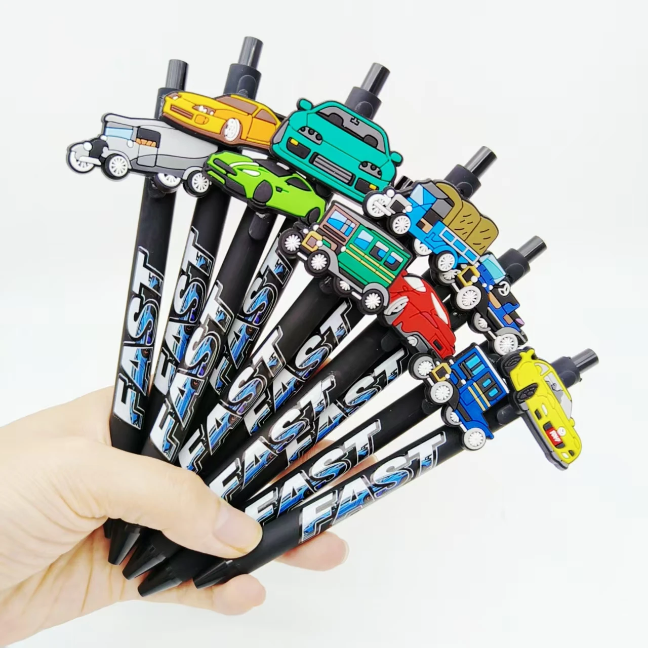 

8 шт./14 шт., шариковая ручка для стайлинга автомобилей, черная серия, автомобильный узор, печатный пресс, гелевая ручка, подарочная ручка