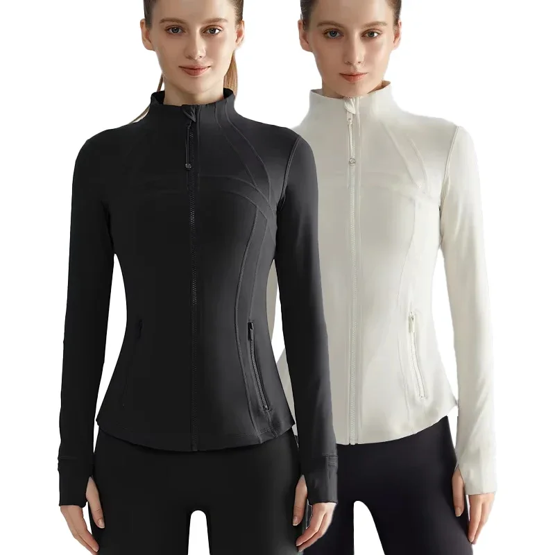 

High-quality New Products for Women in Autumn and Winter Fitness Yoga Clothes A Slimming and Nude Stand-up Collar Jacket