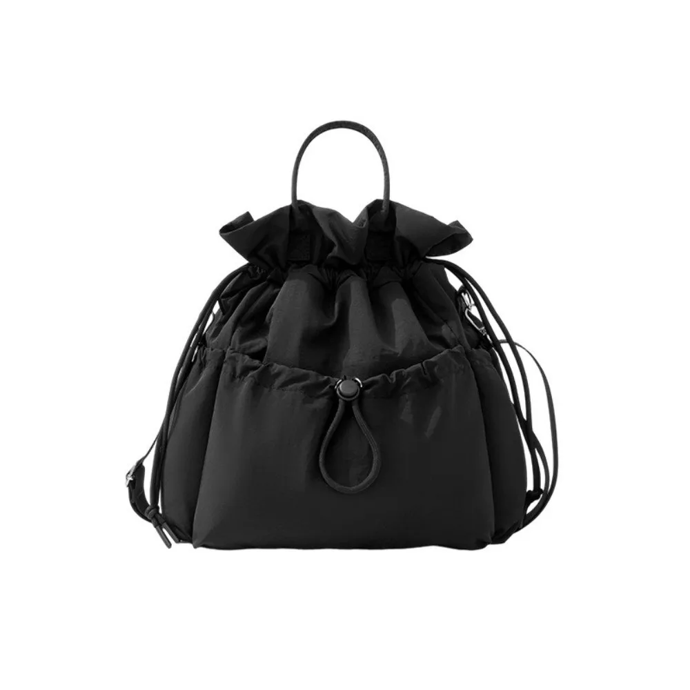 Large Capacity Drawstring Insulated Lunch Bag Portable Handheld Food Storage Bag Lightweight Easy Clean Meal Container Bag