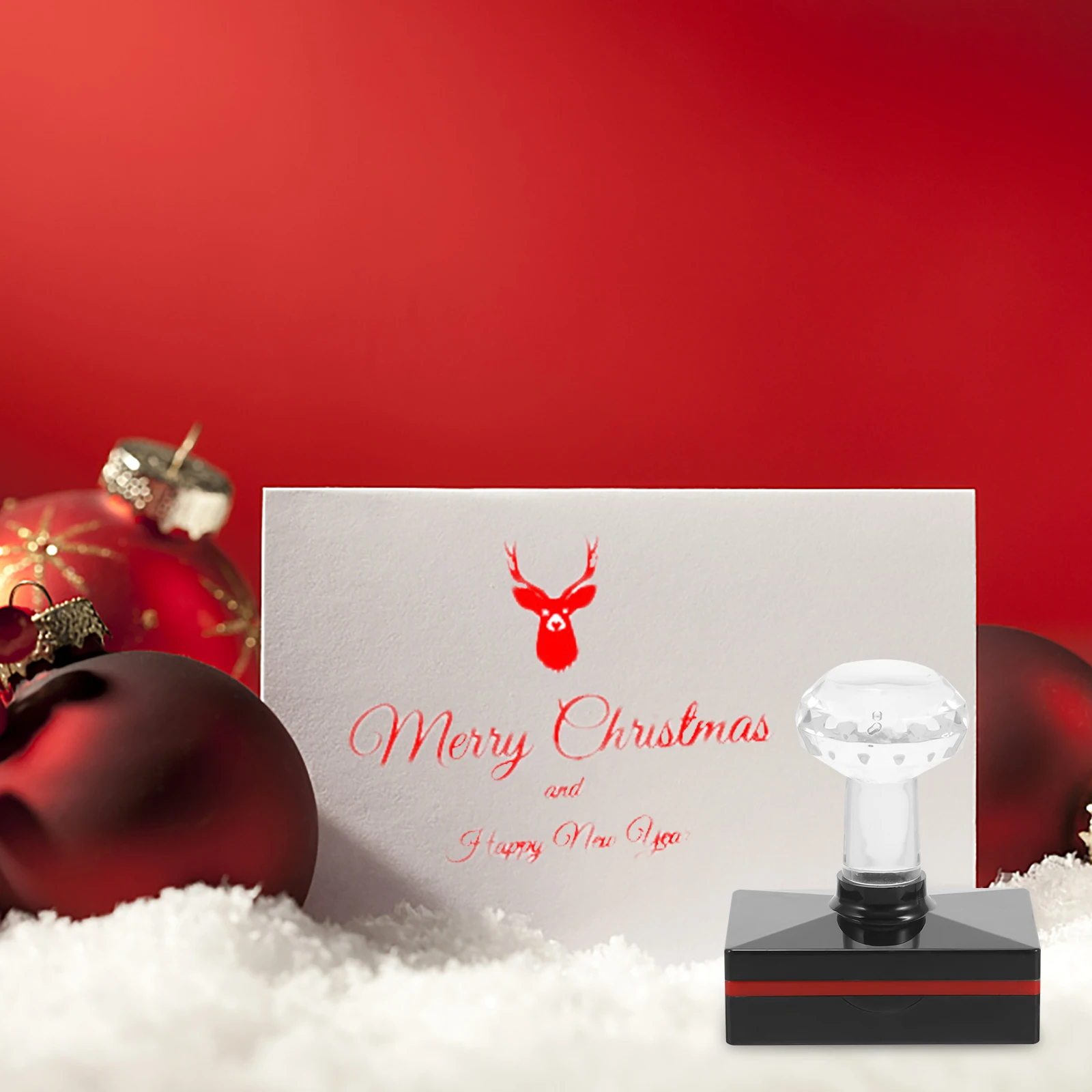 

Christmas Stamps Style 2 Plastic Inking Stamper Cards Crafts Christmas Stamps For Card Making Mini Xmas Greeting Reusable Gifts