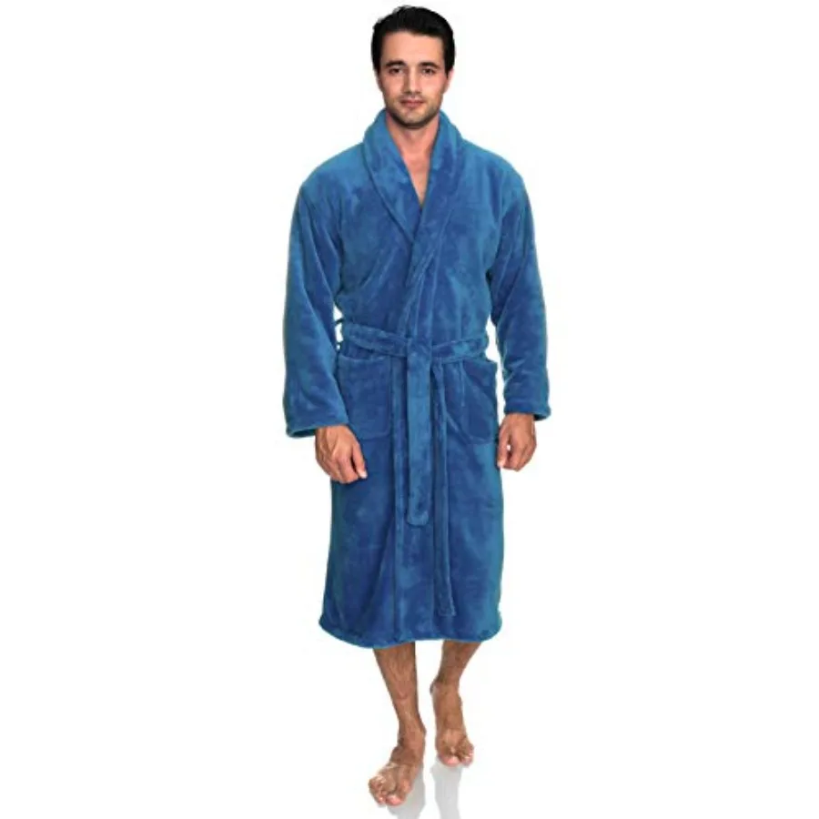 

Мужской хлопковый халат из махровой ткани класса люкс для спа-салонов