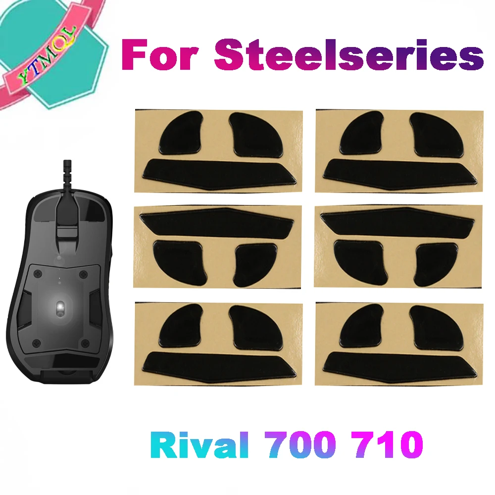 1set Mouse Skate untuk Steelseries Rival 3 700 710 600 650 500 310 300 300S 95 Penyelamat Optik 0.6Mm Mouse Gaming Nirkabel