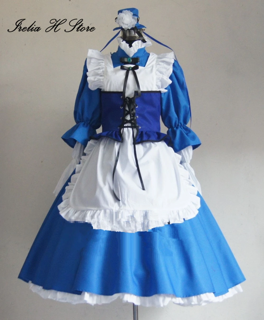 

Irelia H Store K Cosplay Anime Awashima Seri Cosplay Costume Maid dress custom made