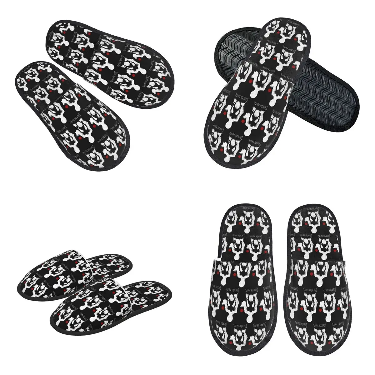 Custom Deaths Notes Ryuk Anime Slippers Memory Foam Warm Soft Women House Slipper Bedroom Fluffy Shoes
