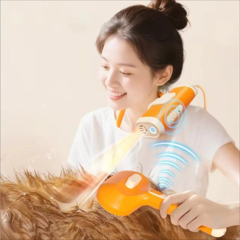 

Dog Hair Dryer Hanging Neck High Power Silent Hair Blowing Artifact Large and Small Dog Water Blower Special With Remote Control
