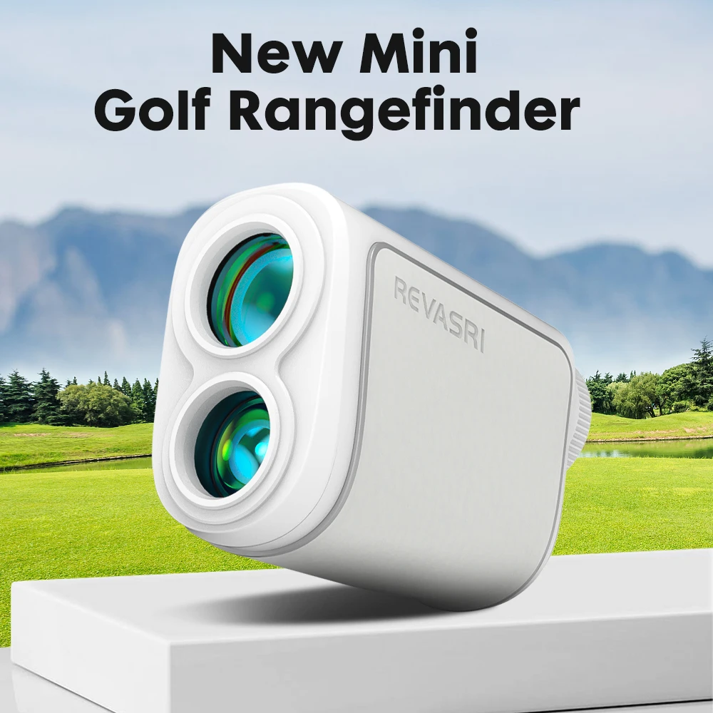 REVASRI New 1090 Yards Golf Rangefinder, Comfort Leather Design, Flag Lock Vibration, Slope Compensation Distance for Women Golfers