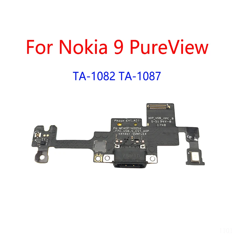 

USB Charge Dock Port Socket Jack Plug Connector Flex Cable For Nokia 9 PureView TA-1082 TA-1087 Charging Board Module