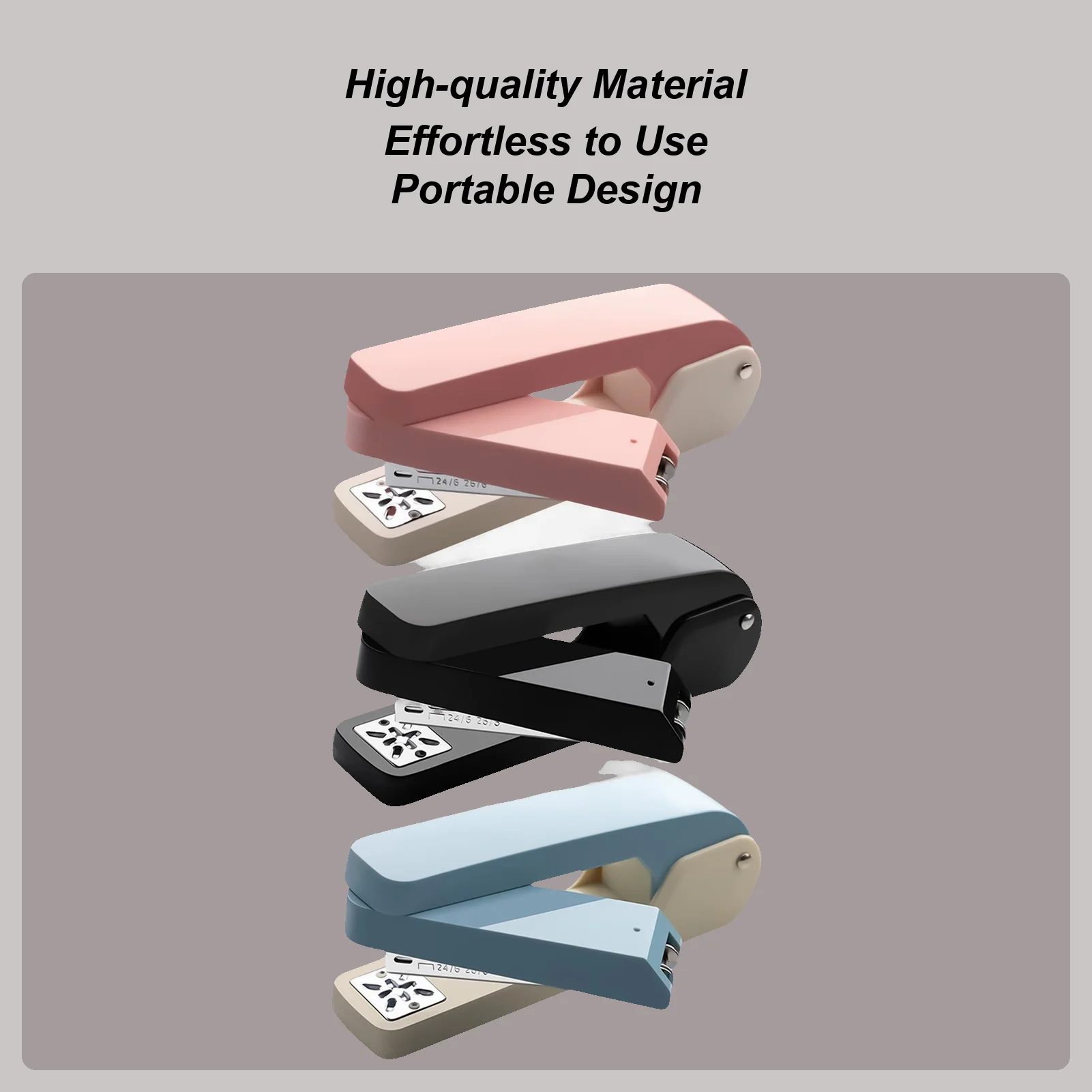 24/6 Staple 360 Degree Rotate Swivel Stapler Manual Office Paper Binding Tool Stapling Machine For Binding 50 Pages