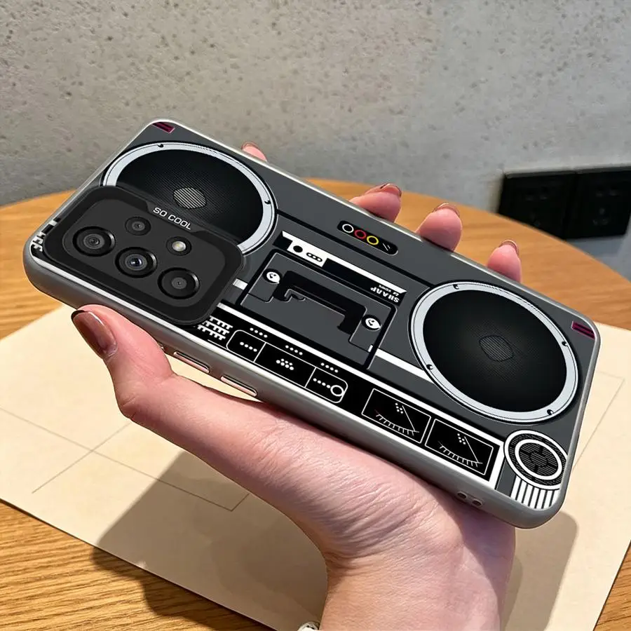 Case for Samsung Galaxy A57 A25 A31 A07 A15 A16 A17 A54 A12 A72 A26 A50 A56 A23 A71 A14 A51 A04 A34 A37 Phone Cover Boombox Flat