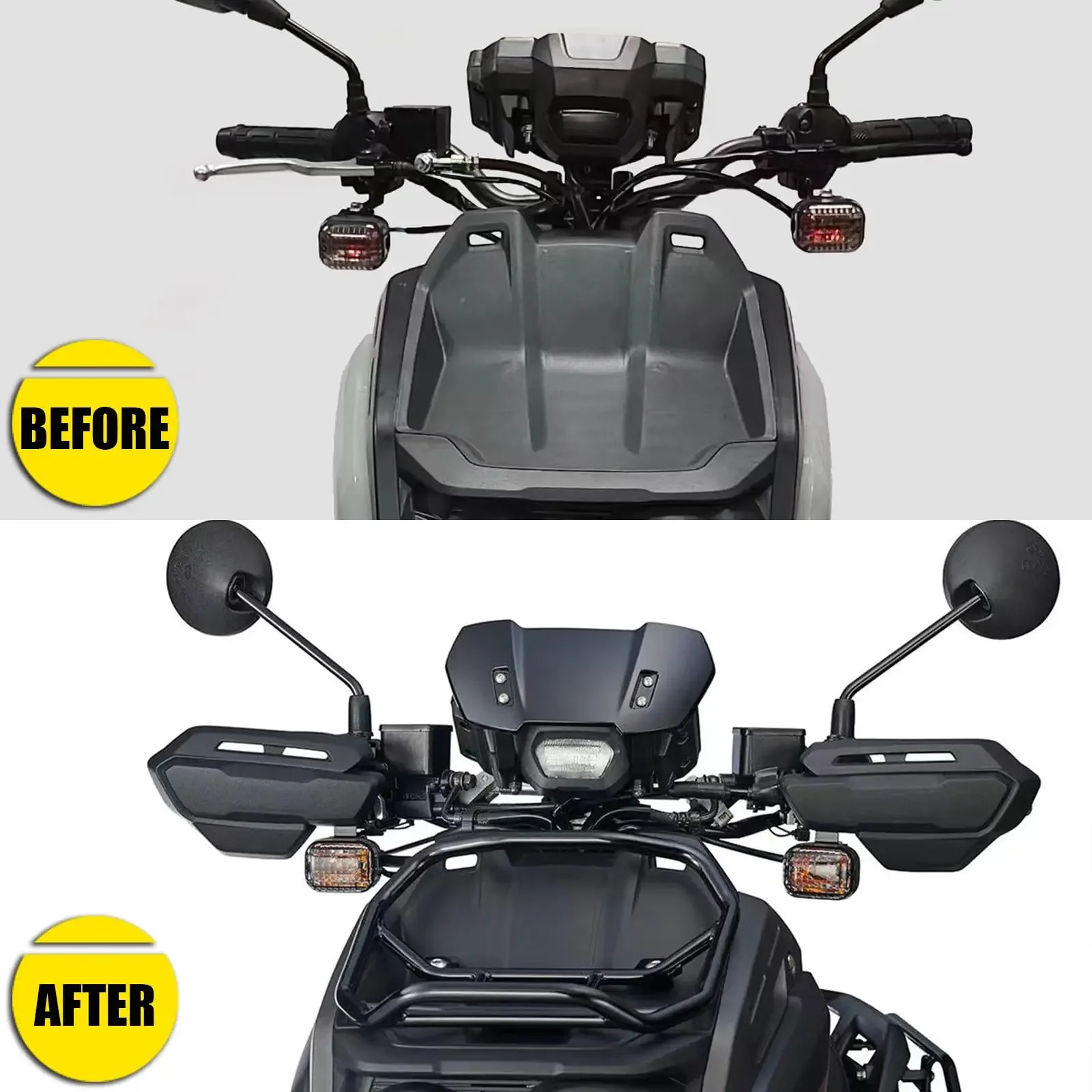 Motorcycle Decorative Windshield Fit for 2022 2023 Yamaha Zuma 125 Decorative Wind Deflectors Windscreens view 4