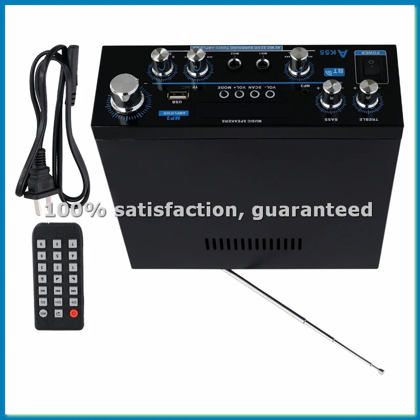 

Аудиоусилитель AK55, 2.0-канальный цифровой HIFI-усилитель с Bluetooth, USB-усилитель, вилка стандарта США - ABWO