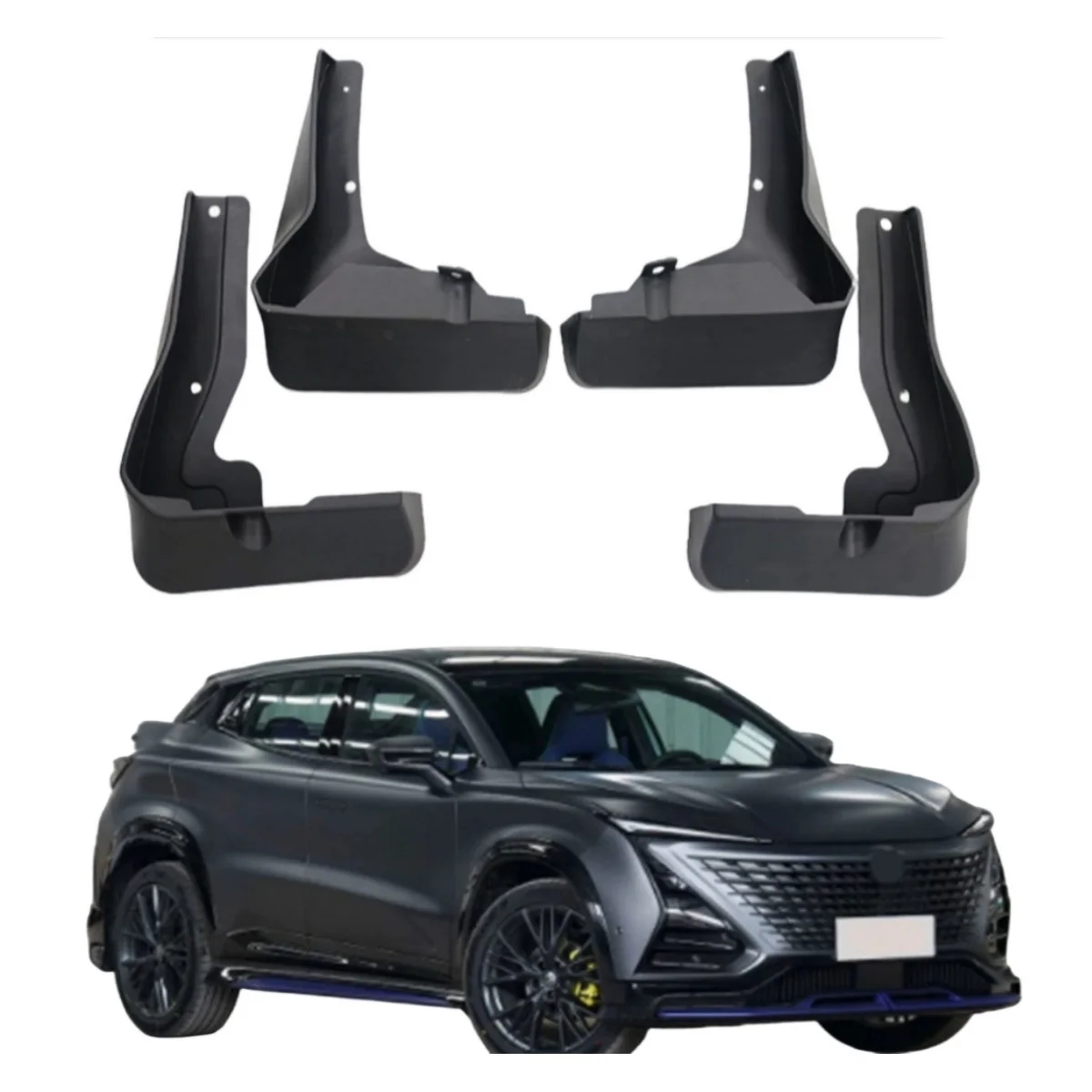 Non Drilling Mudflaps Mud Flaps Guards Front Rear Fender Protector For Changan UNI-T UNIT 2023 2024 Splash Guards Mudguards