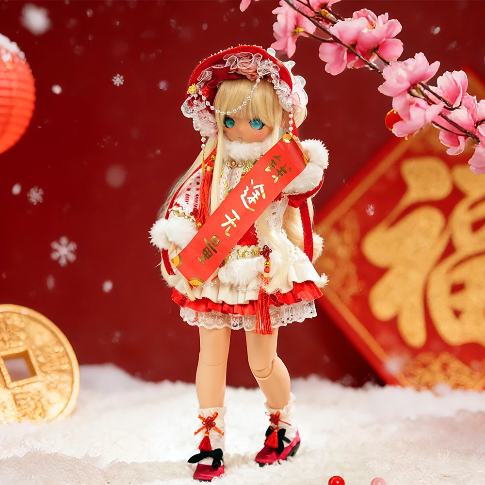 

ICY DBS 1/4 BJD Dream Fairy Doll Anime Toy Articulated Doll Holiday-Themed Doll Includes Clothing and Shoes 40cm SD