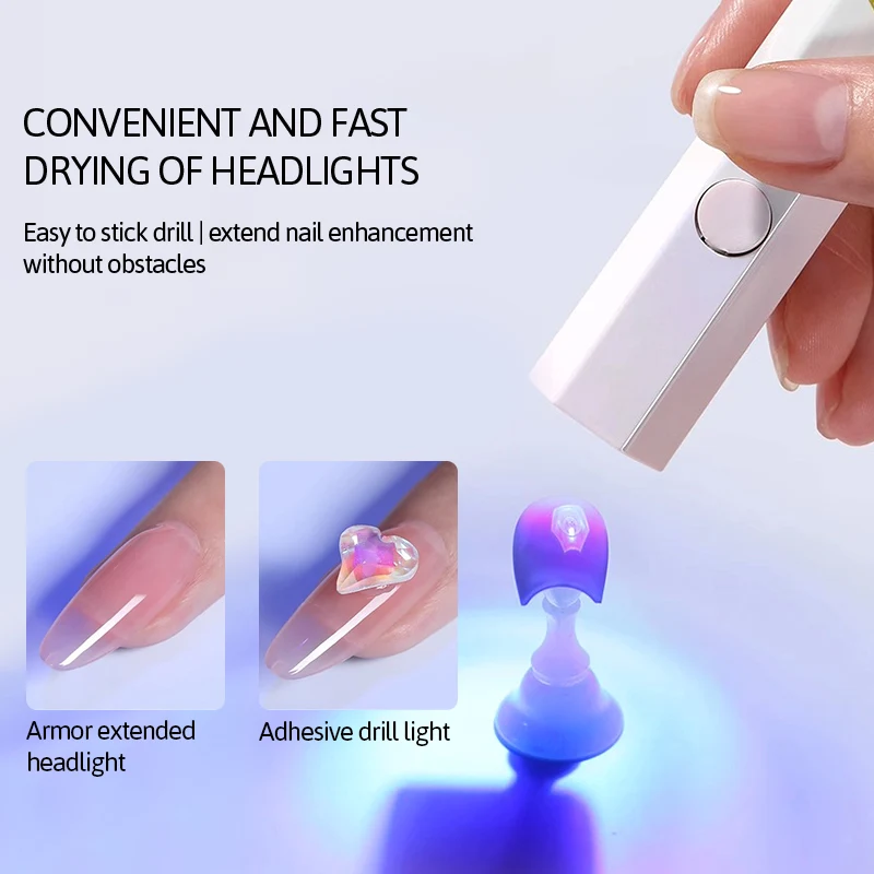 Annies New Portable Mini Nail Dryer Lamp UV Led Lamp for Nails Curing All Nail Gel Quick Dry Manicure Shop Use