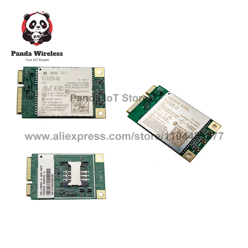 Quectel Global Band EG25-GGB EG25-GGC MINI PCIE Cat 4 Module with Sim Card Slot With Accessory for M2M and IoT Applications