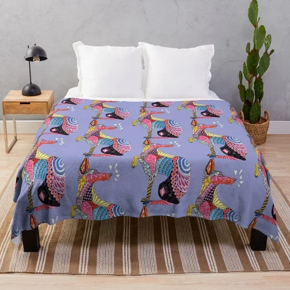 

Alebrije Doberman Throw Blanket Reusable Durable Soft Blanket for All Seasons