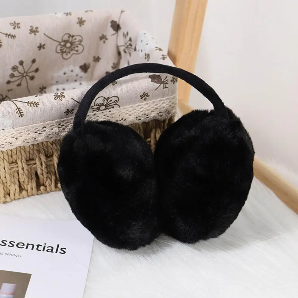 Winter Warm Ear Muffs Thick Lightweight Fuzzy Anti-deformation Ear Warmer for Outdoor Fluffy Earmuffs Women Plush Earmuffs