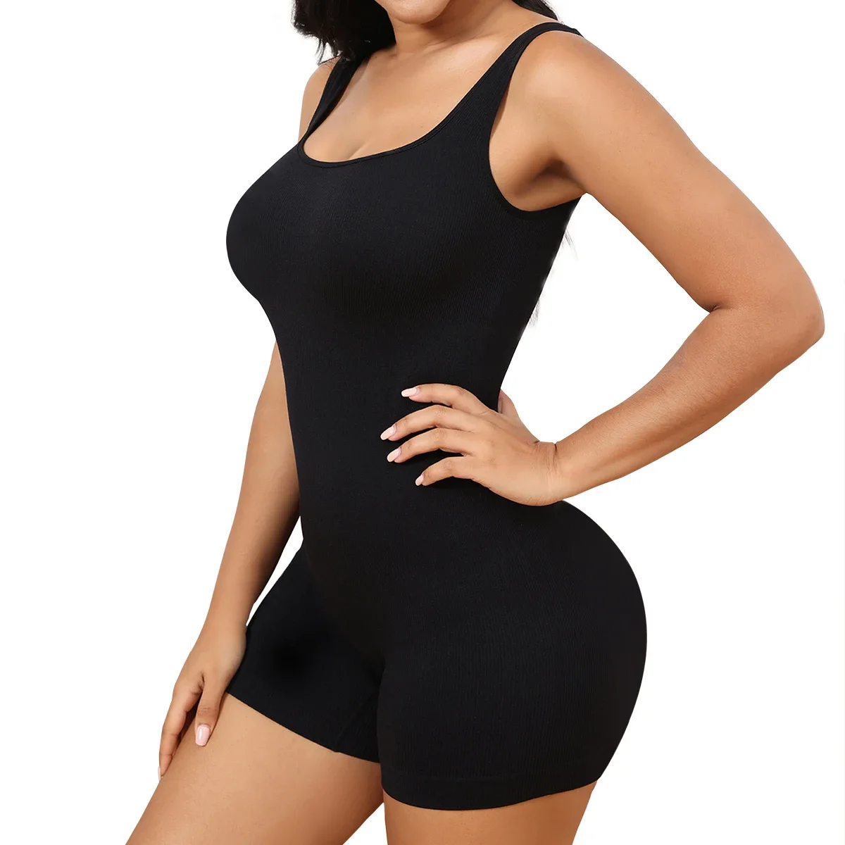 Women's plus size one-piece body shaping seamless abdominal underwear