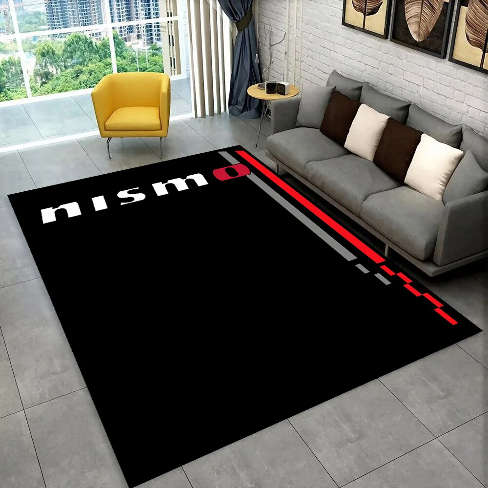 Racing Car N-Nissan GTR Sign Motorcycle Carpet Rug for Home Living Room Bedroom Sofa Doormat Decor,Area Rug Non-slip Floor Mat