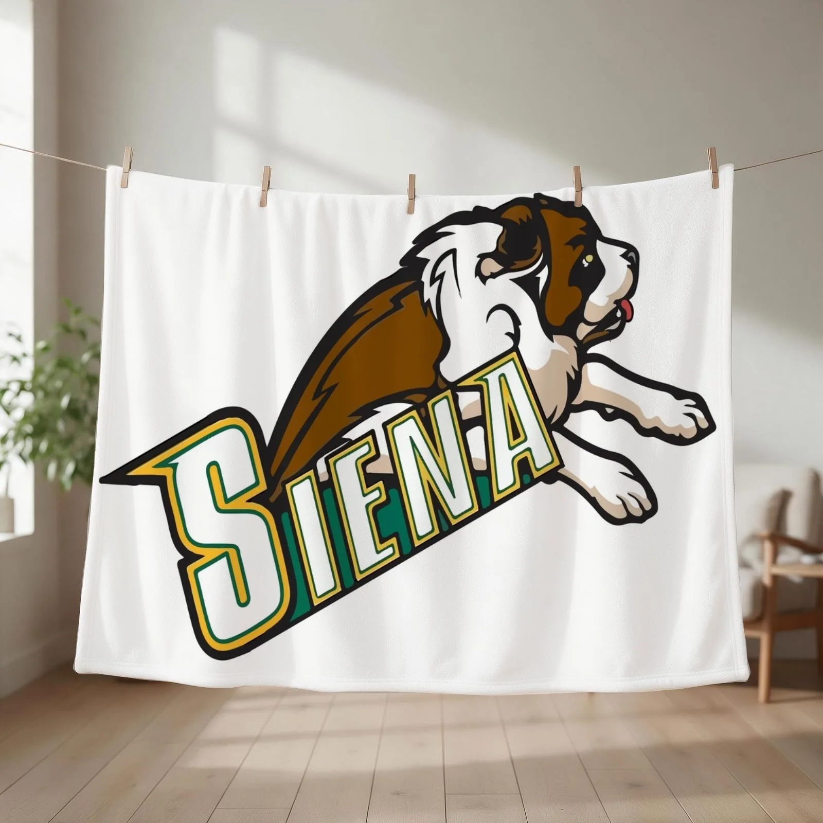 Siena Saints Throw Blanket Retros Luxury Thicken Plaid on the sofa Stuffeds Blankets