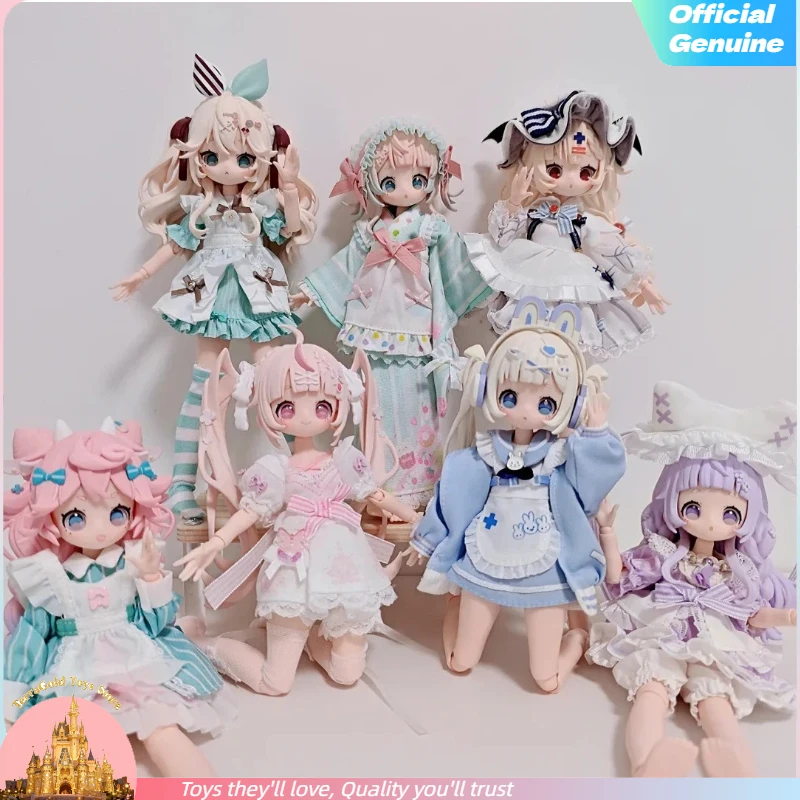 

Новинка, 100% натуральная Wanmeng Sugary, десертная вечеринка для девочек, Mjd, глухая коробка, подвижная восьмиточечная кукла, настольное украшение, игрушка, фигурка, подарки