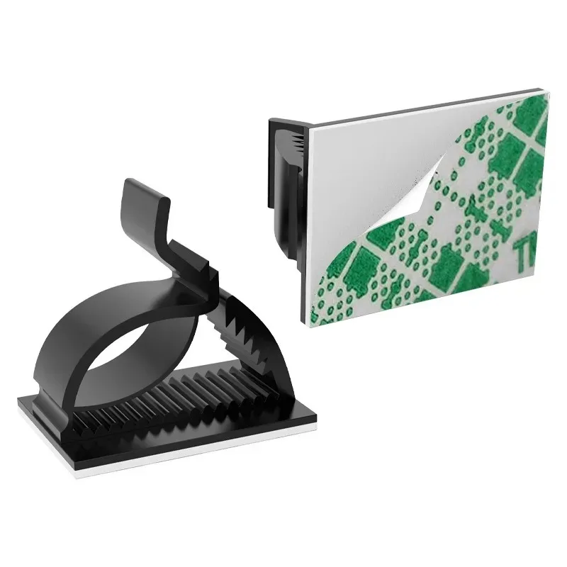 Universal Adjustable Multipurpose Self-Adhesive Cable Clips Wire Clamps Cord Holders Desk Cable Management Home Office Car