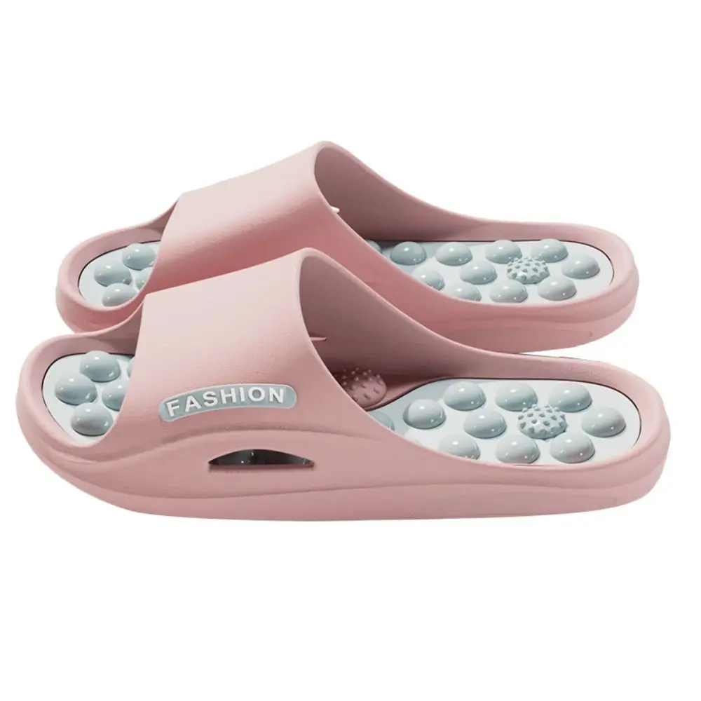 Casual Non-slip EVA Thick Sole Slippers Summer Style Foot Acupressure Massage Slippers Comfort Bathroom Slippers Summer Outdoor
