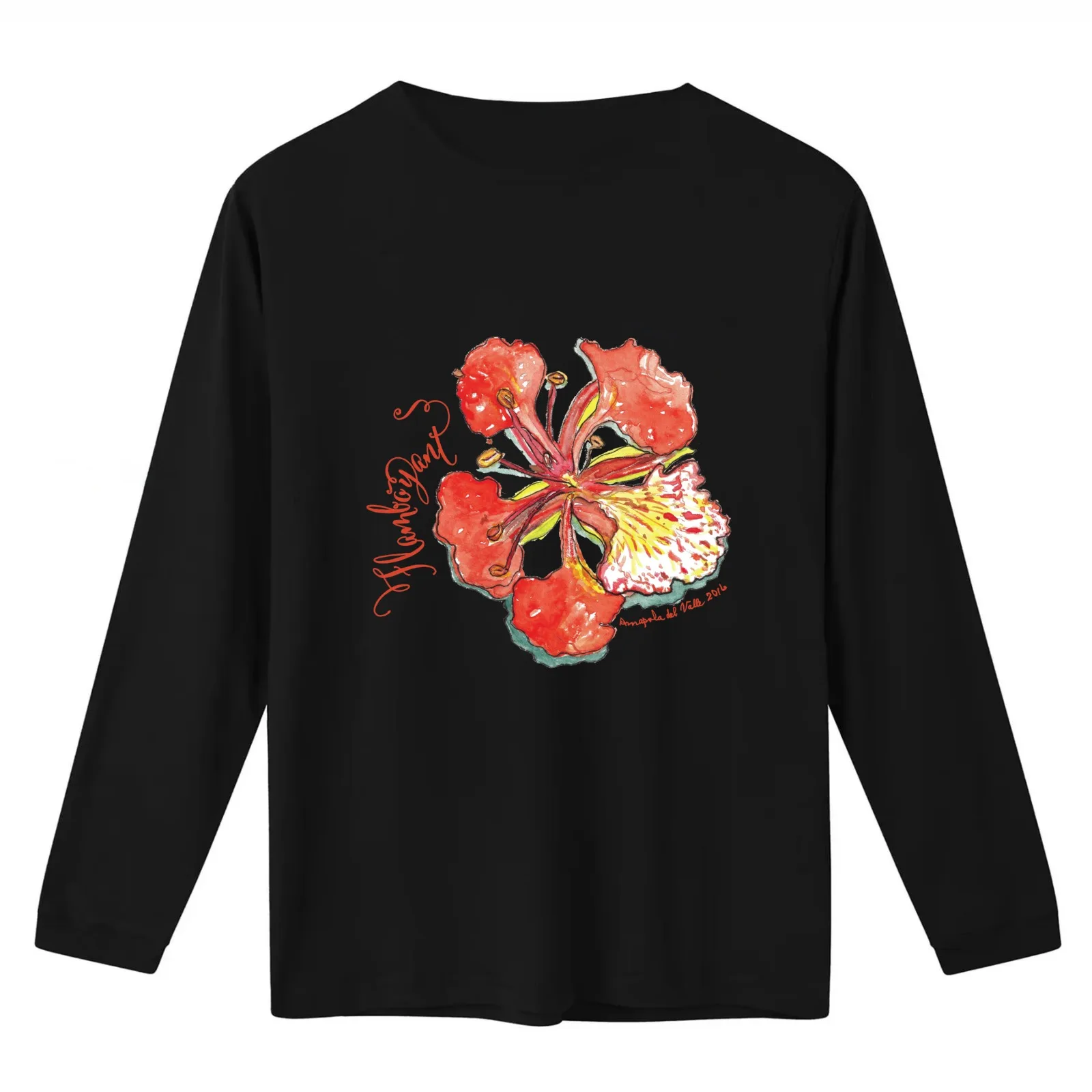 Flamboyant flower Puerto Rico T-Shirt Summer Casual Cotton Tee Oversized Streetwear Tops Vintage Graphic Print 100% Cotton