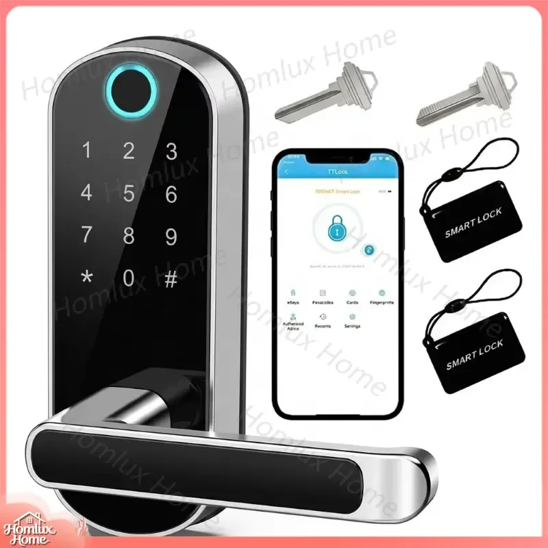 Smart American Standard Ferrule Smart Lock with Biometric Fingerprint Recognition WiFi Connectivity TTLock for Home Airbnb