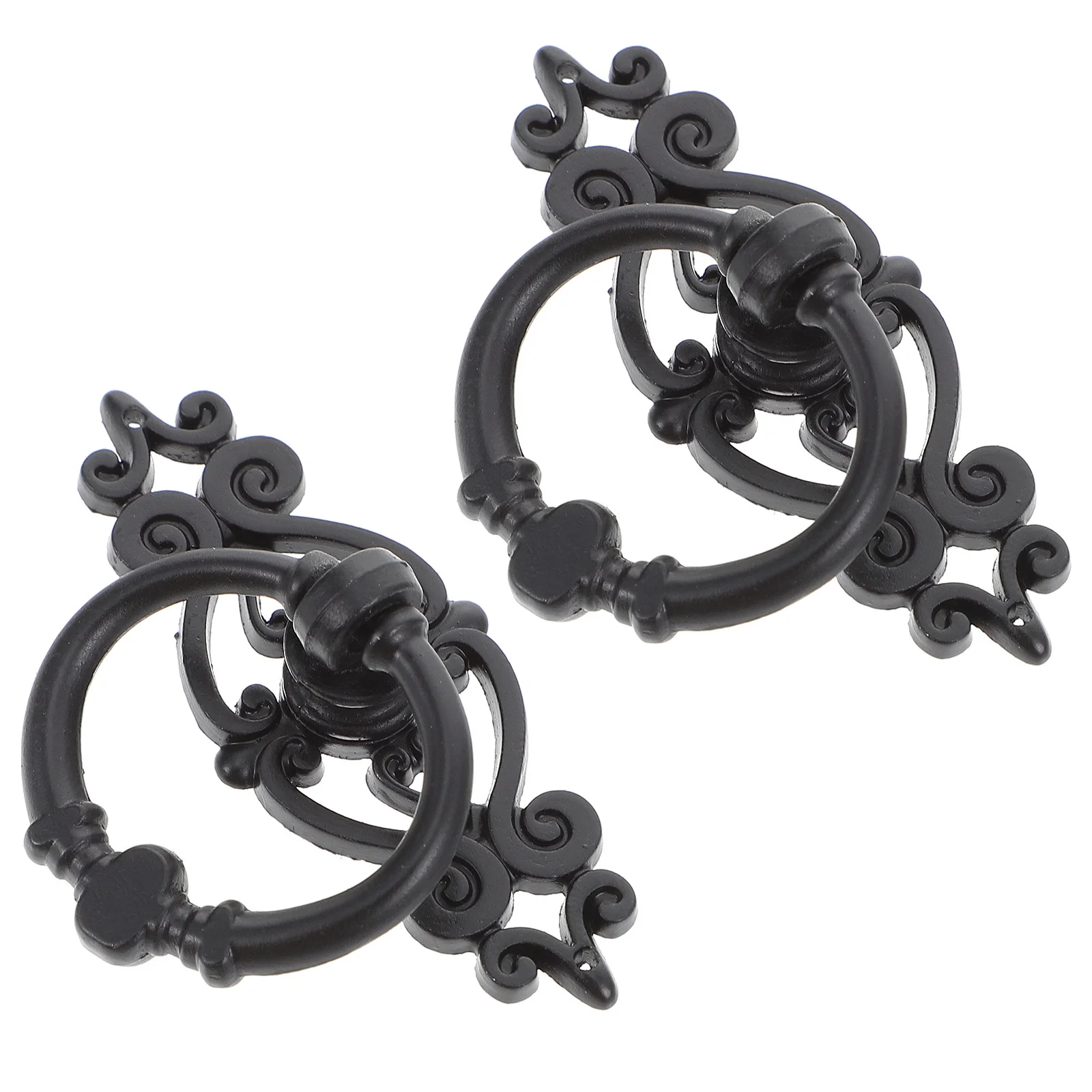 

6pcs Drawer Pulls Ring Retro Cabinet Pulls Alloy Wardrobe Door Handle For Furniture Drawers Closets Cabinets Hardware