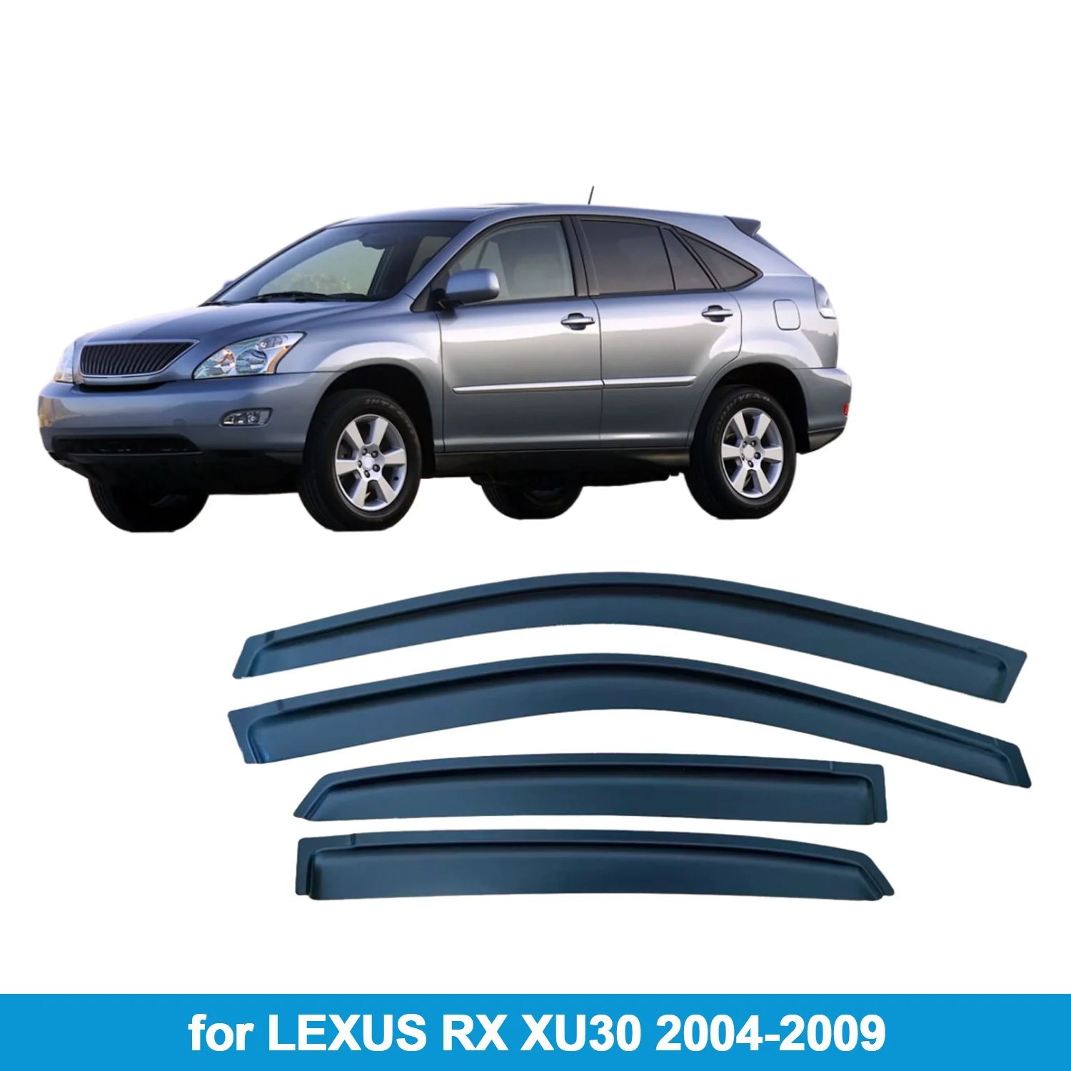 

Оконный козырек для LEXUS RX XU30 2004-2009, защита от дождя, боковой дефлектор, защита от атмосферных воздействий, лента для наружного крепления
