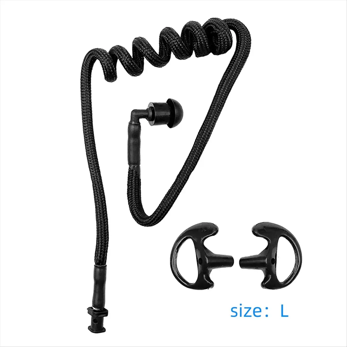 أنبوب ميكروفون صوتي بملف صوتي A40I مع سدادة أذن راديو أنبوب صوتي استبدال سدادة الأذن L