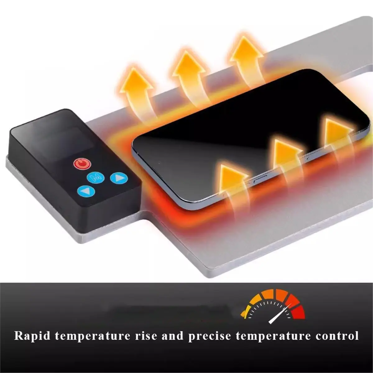 baay-80w-150w-cp01-heat-plate-for-phone-pcb-motherboard-bga-chip-removal-temperature-control-30-120°c-heating-pad-tool
