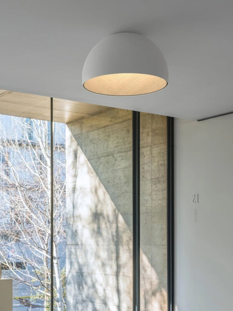 Nordic slaapkamer plafondlamp creatieve casual gepersonaliseerde schuine houtnerf Japanse stijl hoofdslaapkamer verlichtingsarmatuur - afbeelding 2