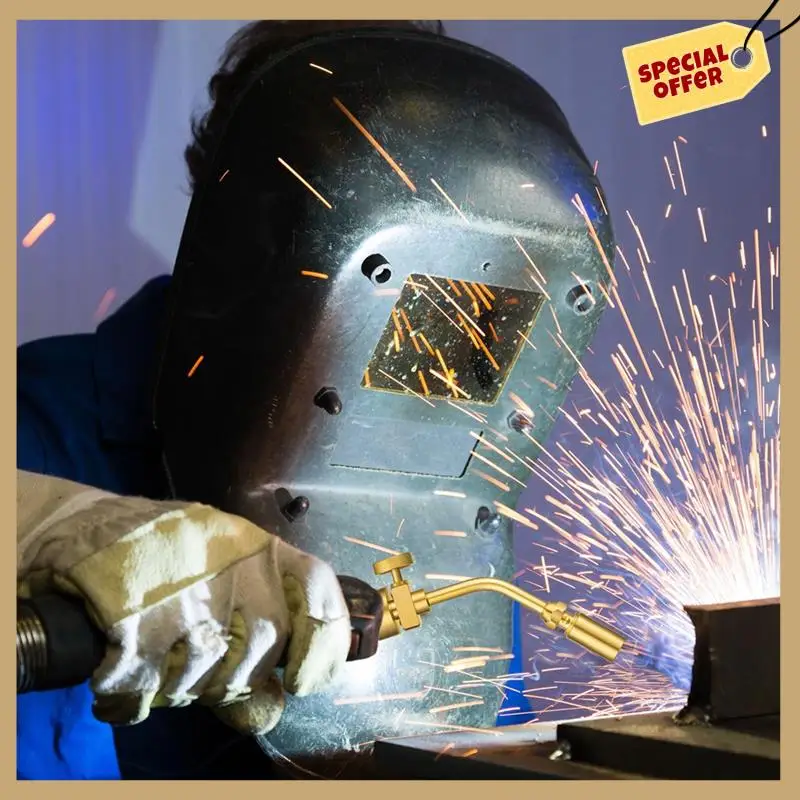 

Classy-2Pcs Brass Flame Propane Torch Head Gas Welding Torch Head Nozzle Propane Torch Tip Fuel By Propane Cylinder Bottle Easy