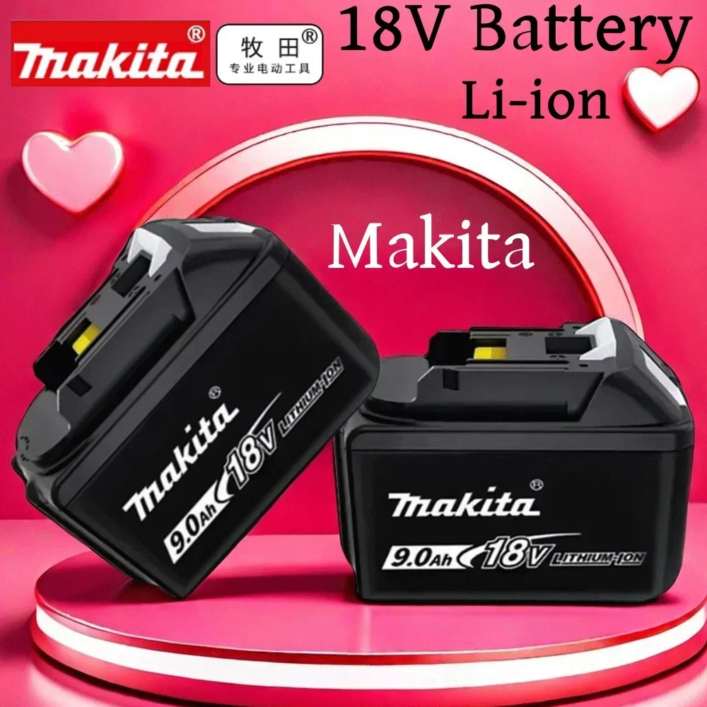 

2025 100% New Makita 18V 9Ah Li-ion Battery Rechargeable 9000mAh Lithium-ion Batteries for BL1860B BL1850 BL1830 BL1815 LXT400