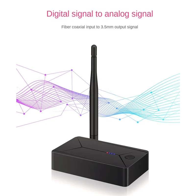 

DC 5V Wireless Audio Bluetooth 5.0 Transmitter Adapter 3.5Mm Coaxial Optical Fiber Input for TV PC Earphone Headset