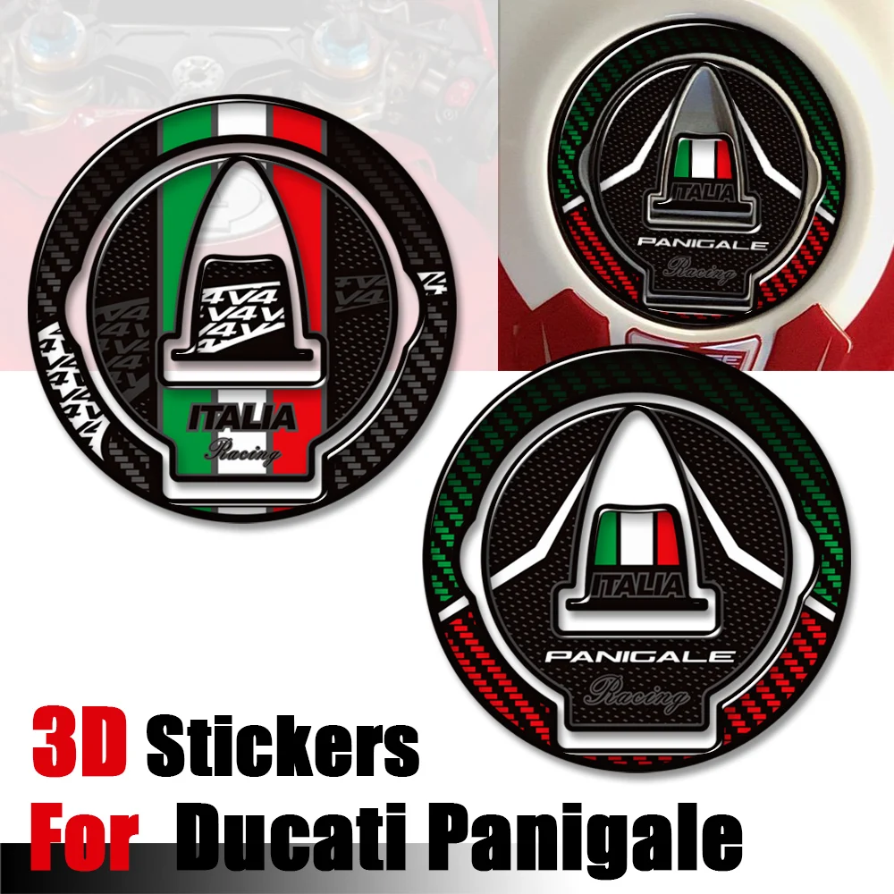 

Motorcycle 3D Stickers For Ducati Panigale V2 V2S V4 V4S V4R SR 899 959 1199 1299 Fuel Tank Cap Protector Accessories