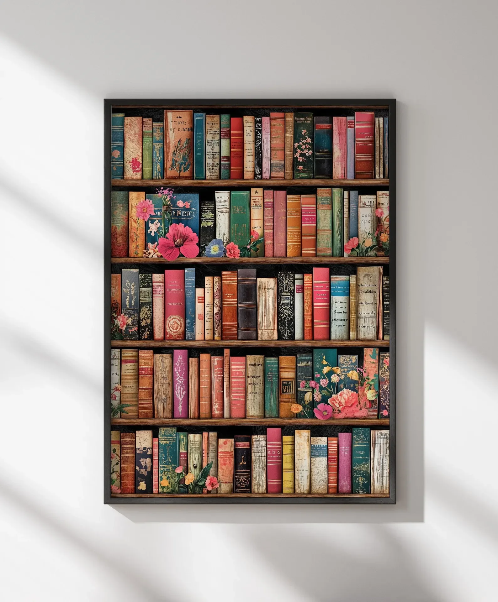 ملصق مكتبة عتيق، طباعة فنية للكتب، ملصق حائط للقراءة، هدية لمحبي الكتب، هدية القراءة، فن الحائط العتيق، عشاق الكتب الرجعية #3