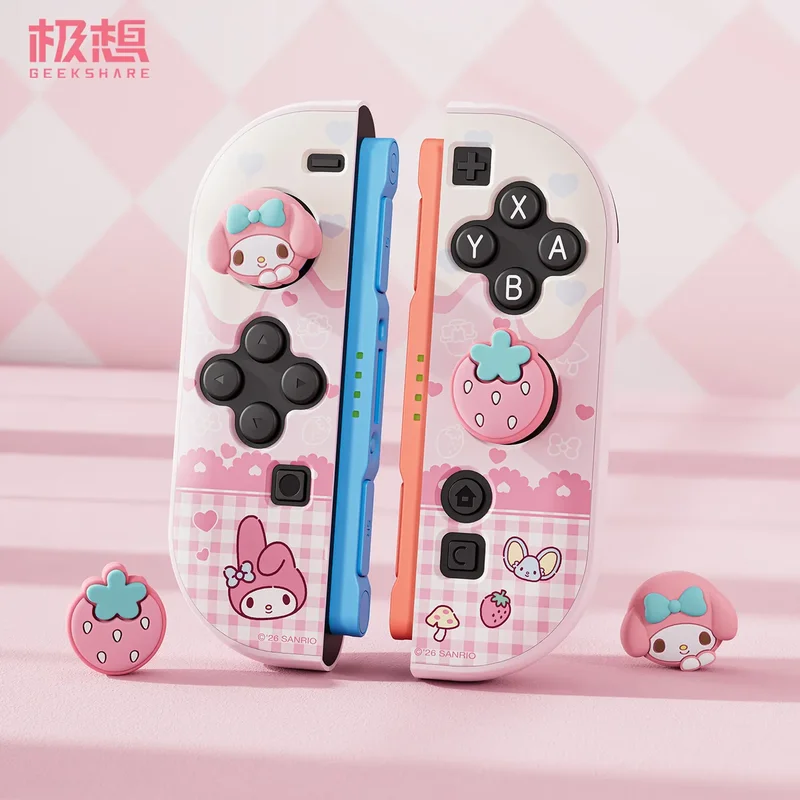 Funda Protectora de Silicona para Joystick HelloKitty Kuromi My Melody POMPOMPURIN, Carcasa para Palanca de Mando JC, Compatible con Nintendo Switch 2 (NS2)