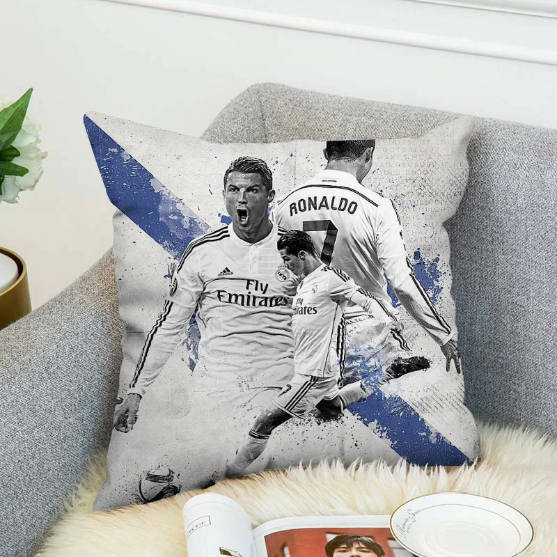 Cr7 Cristiano Ronaldo Pillow Cases Decorative Pillows Covers Pillowcases 50x50 Pillowcase Cushion Cover 45x45 Sofa Cushions Body