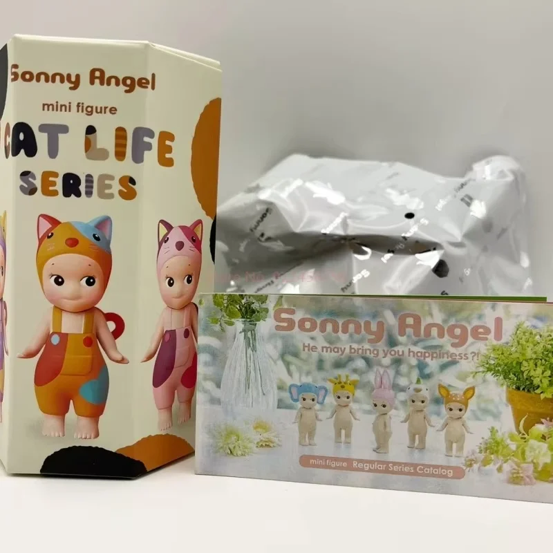 Anime Sonny Angel Cat Angel Seri Tersembunyi Kotak Buta Figur