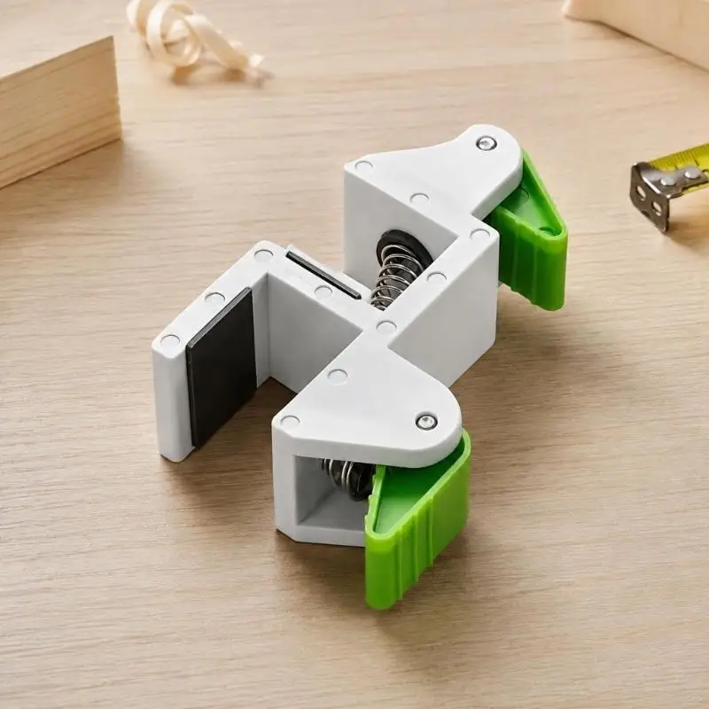 Cabinet Filler Clamp with Opposing Spring-Operated Gripping Ends for Securing Workpieces During Alignment and Scribing M4YD