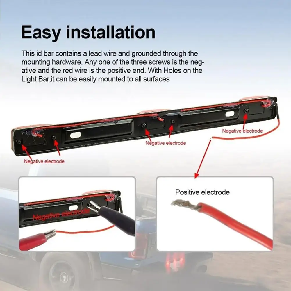 Luci posteriori a LED per coda freno per auto impermeabili Luci posteriori di segnalazione laterale per camioncino Rimorchio RV 12V Accessori automobilistici